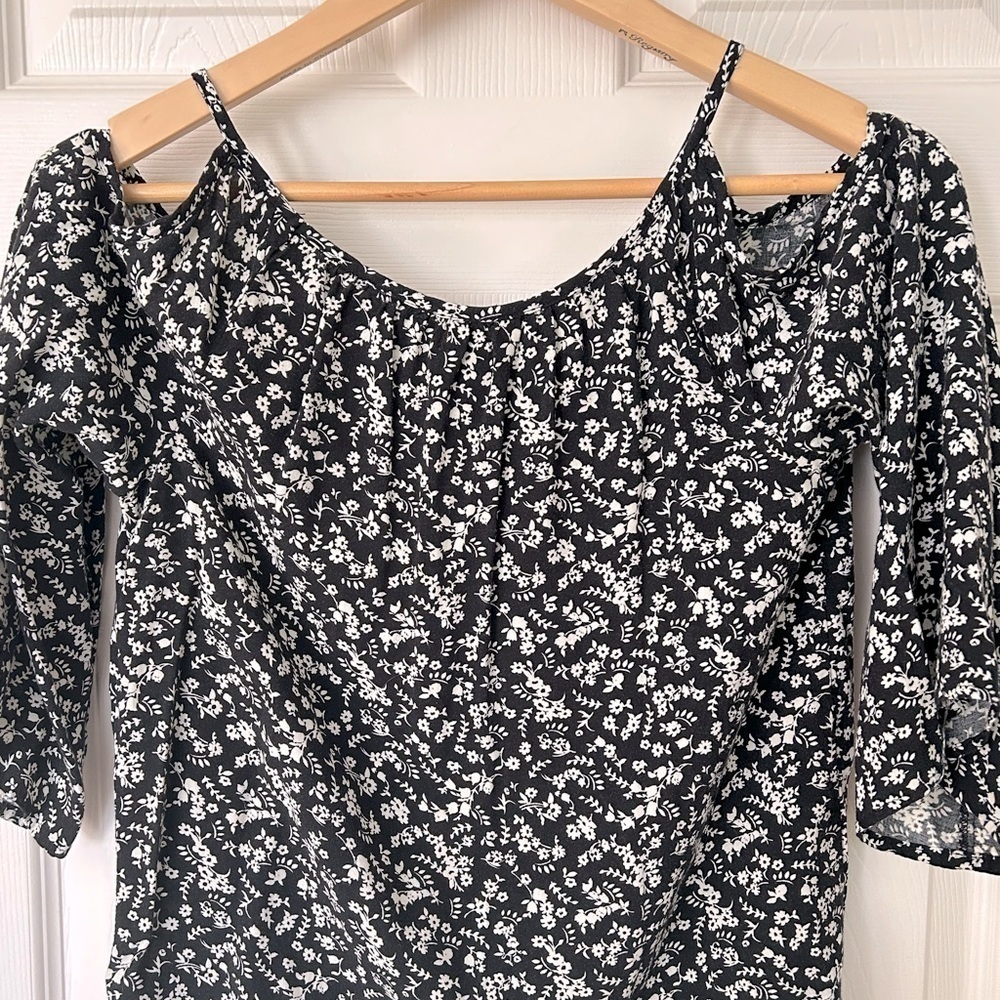 Art Class Girls Cold Shoulder Floral Too - Picture 3 of 7